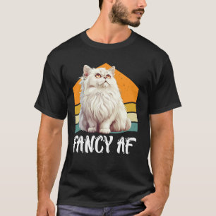T-shirt Mère de chat persan FANCY AF Propriétaire de chat
