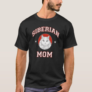 T-shirt Mère de chat sibérien