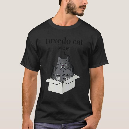 T-shirt Mère de chat smoking Mignonne (Devant)