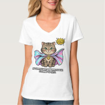 Mère de chat superpuissante drôle de bande dessiné