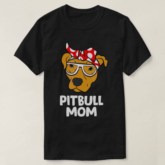 T-shirt Mère de Funny Pitbull (Design devant)