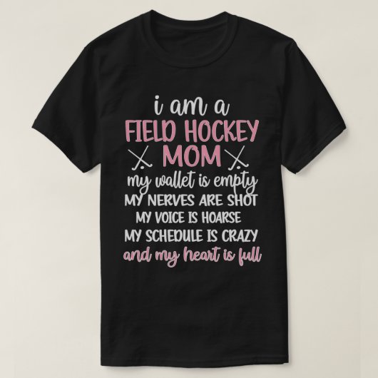 T-shirt Mère De Hockey De Terrain Mama De Hockey De Champ  (Design devant)