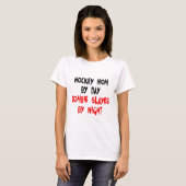 T-shirt Mère de hockey Zombie (Devant entier)