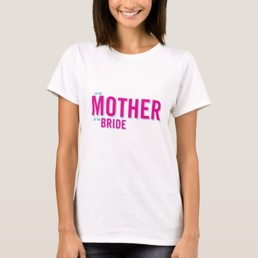 T-shirt Mère de la mariée (Devant)