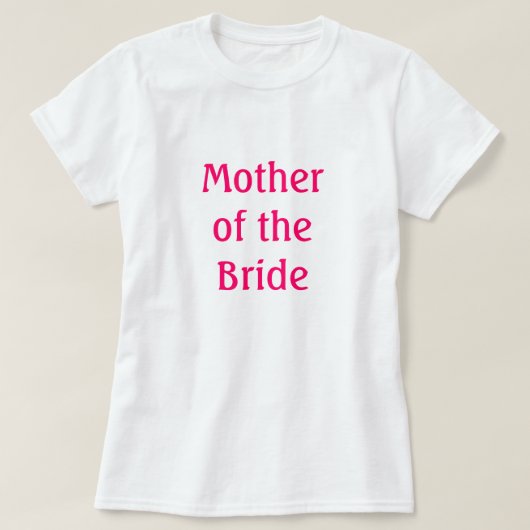 T-shirt Mère de la mariée (Design devant)