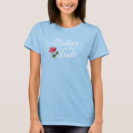 T-shirt Mère de la mariée Calligraphie de mariage | T-Shir (Devant)