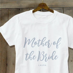 T-shirt Mère de la mariée Coutume de mariage Bleu poussiér