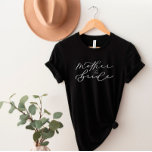T-shirt Mère de la mariée mignonne Script maillot de la fê<br><div class="desc">Nous ajoutons toujours de nouveaux designs chaque jour !</div>