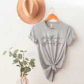 T-shirt Mère de la mariée mignonne Script maillot de la fê