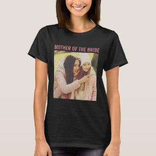 T-shirt Mère de la mariée Photo personnalisée Vintage