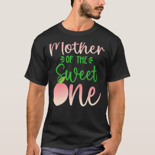 T-shirt Mère De L'Anniversaire Une Pêche 1Er Fruit D'Été