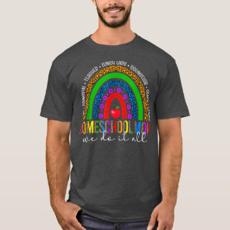 T-shirt Mère de l'école maternelle Rainbow Mère de l'école
