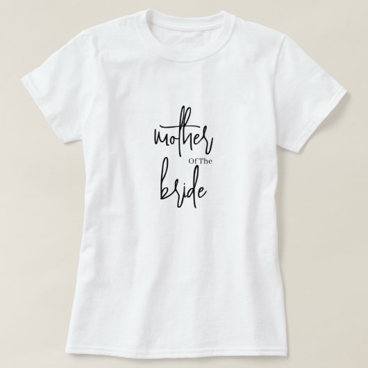T-shirt Mère De L'Épouse (Design devant)