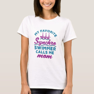 T-shirt Mère de natation synchronisée Favorite Synchro S