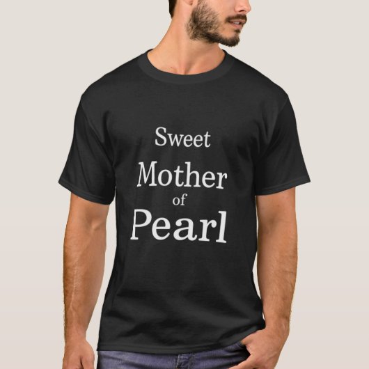 T-shirt Mère de Pearl Bold déclaration Tee (Devant)