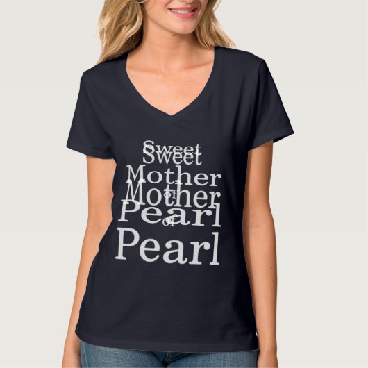 T-shirt Mère de Pearl Iridescente Shell Tee pour femmes (Devant)