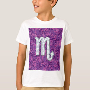 T-shirt Mère de Pearl Scorpio Zodiac Camo numérique rose