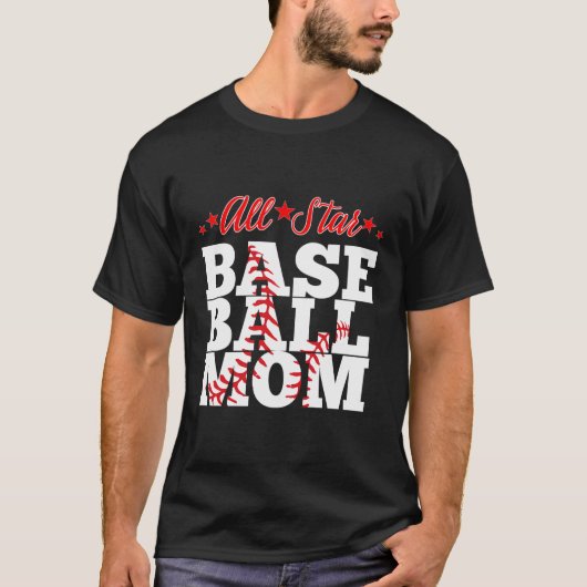 T-shirt Mère de Star Baseball (Devant)