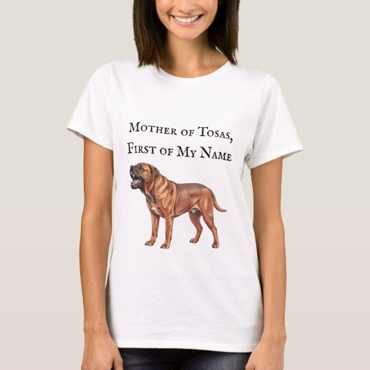 T-shirt Mère de Tosaas, Première de Mon Nom (Devant)