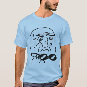 T-shirt Mère de visage Meme comique de rage de Dieu