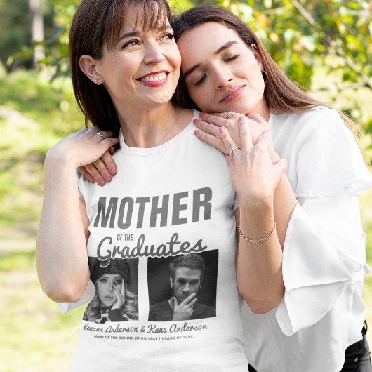 T-shirt Mère des diplômés | Double remise de diplômes