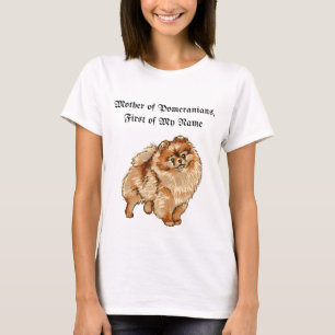 T-shirt Mère des Poméraniens, Prénom de mon nom