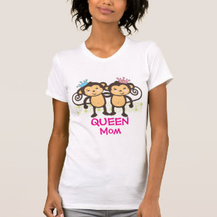 T-shirt Mère des singes jumeaux