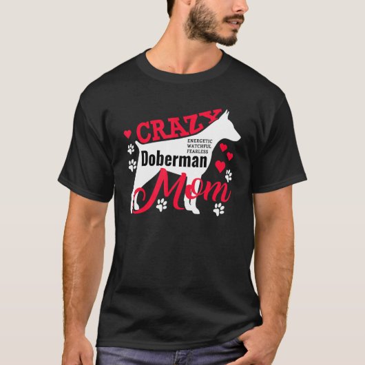 T-shirt Mère Doberman folle (Devant)