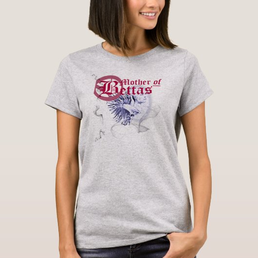 T-shirt Mère drôle de Bettas (Devant)