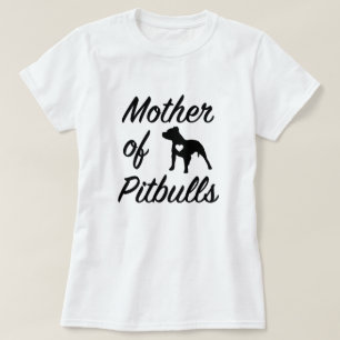 T-shirt Mère drôle de chemise du pitbull des femmes de