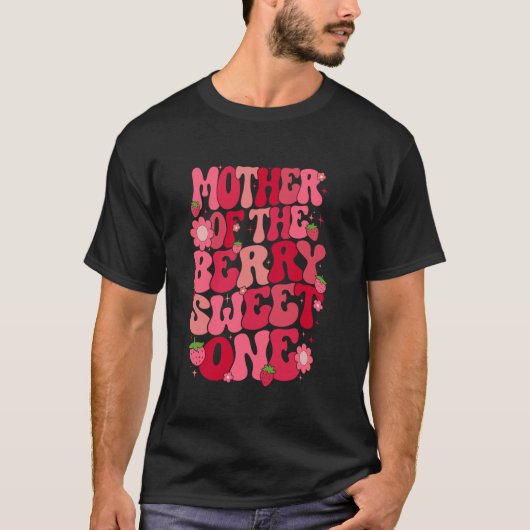 T-shirt Mère Du Berry Sweet One Strawberry First Bir (Devant)
