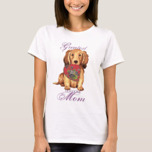 T-shirt Mère du coeur de Dachshund