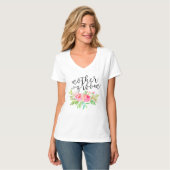 T-shirt mère du marié floral (Devant entier)