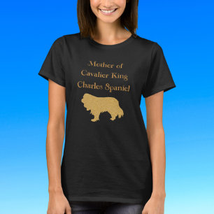 T-shirt Mère Du Roi Cavalier Charles Spaniel Gold