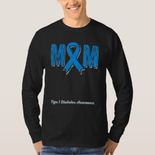 T-shirt Mère d'un guerrier Type 1 Diabète Sensibilisation