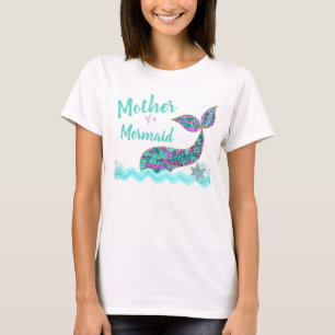 T-shirt Mère d'une sirène, tee-shirt de fête d'annivers