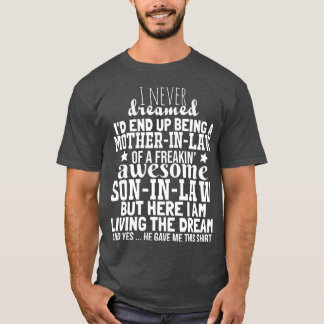 T-shirt Mère en droit vivant le rêve Bonne année