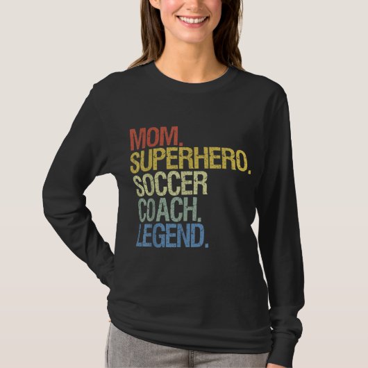 T-shirt Mère entraîneur de football (Devant)