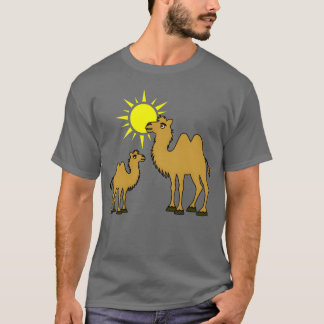 T-shirt Mère et Bébé Camel avec cadeau soleil
