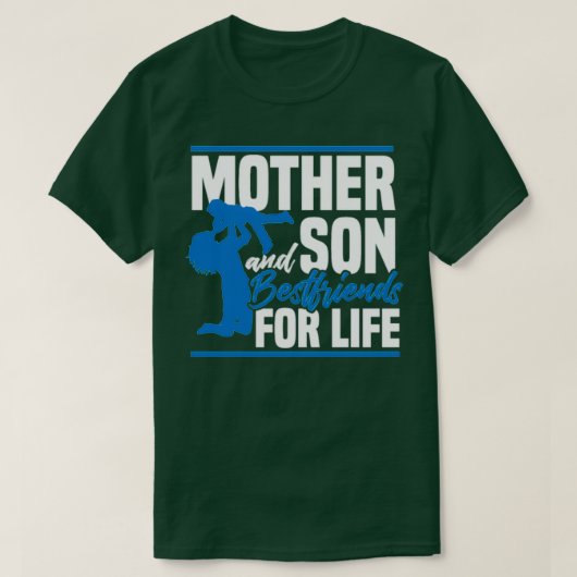 T-shirt Mère et Fils Bestamis Mères Cadeau (Design devant)
