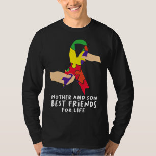 T-shirt Mère Et Fils Meilleurs Amis Autisme