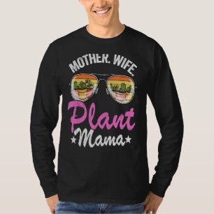 T-shirt Mère Femme Plante Mama Gardener Succulent Plan mam