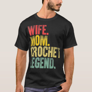 T-shirt Mère Femmes Drôle Cadeau Femme Maman Crochet