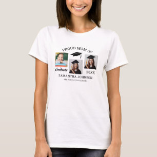 T-shirt Mère fière de la promotion 2026 3 Collage photo Bl