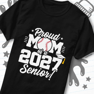 T-shirt Mère fière de la promotion 2027 diplômée de baseba