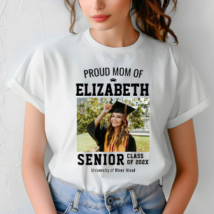 T-shirt Mère fière Diplômée de dernière année Parent Perso