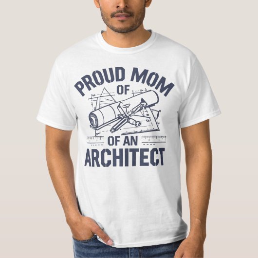 T-shirt Mère fière d'un architecte (Devant)