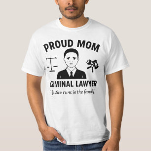 T-shirt Mère fière d'un avocat pénaliste