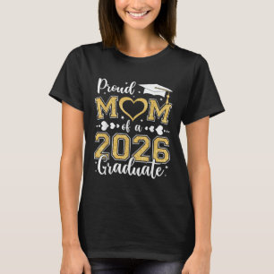 T-shirt Mère fière d'un diplômé de 2026 Classe terminale d