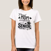 T-shirt Mère fière d'un élève de Terminale 2025 (Devant)